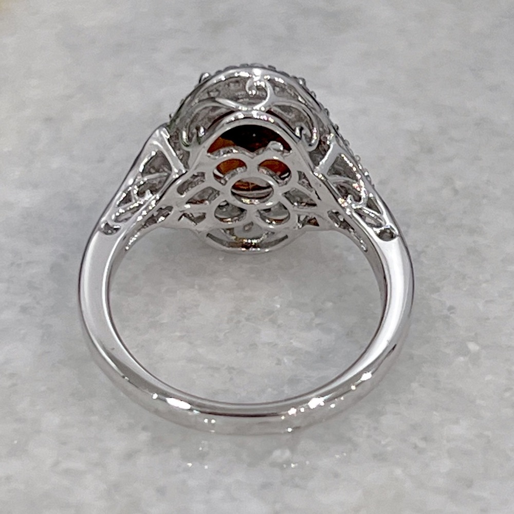 Red Citrine Sterling Silver Ring - Picture 12 of 12